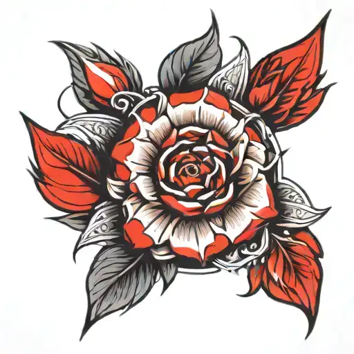 red 19  tattoo design idea