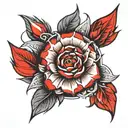 red 19  tattoo design idea