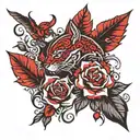 red 19  tattoo design idea