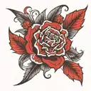 red 19  tattoo design idea