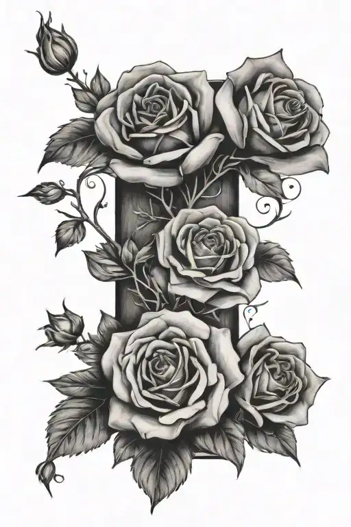 Loss of a deceased loved one tattoo design idea