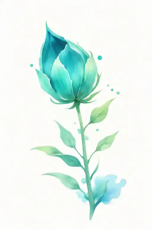 A lunar tear flower from the game NieR Automata tattoo design idea