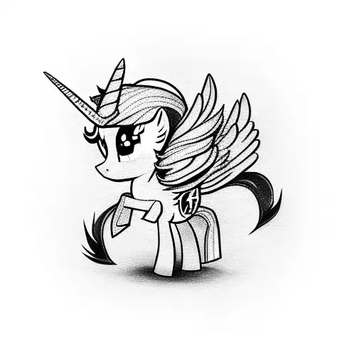 my little pony emo tattoo design idea