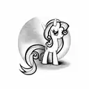 my little pony emo tattoo design idea