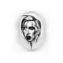 marilyn manson tattoo design idea