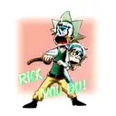 rick and morty  tattoo design idea