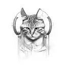 2 people with different perspectives  tattoo design idea