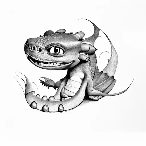 How to Train Your Dragon tattoo design idea