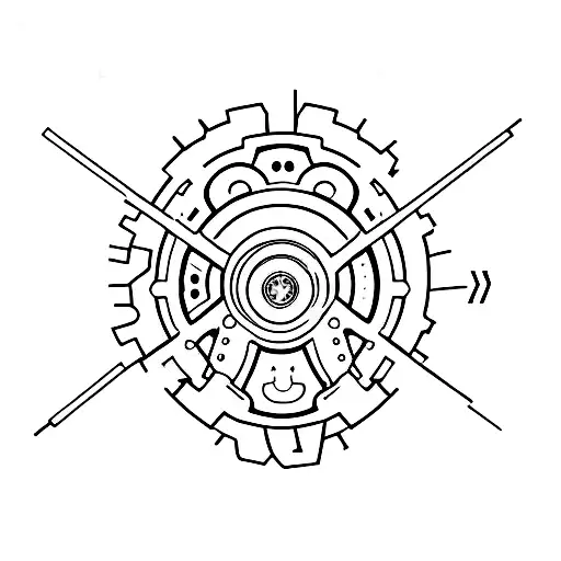 gear tattoo design idea