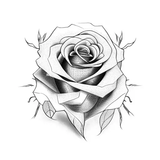 Rose Monster  tattoo design idea