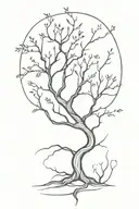 poison tree tattoo design idea