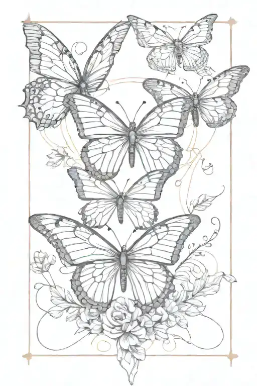 Romans 8:18 and butterflies  tattoo design idea