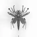 Mantis tattoo design idea