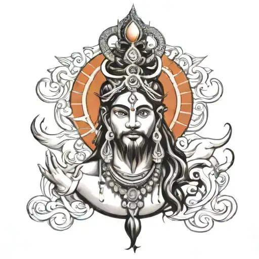 shiv ji tattoo design idea