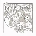 family comes first tattoo design idea