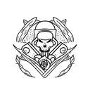 bruxa planta café  tattoo design idea