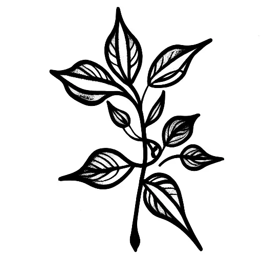 burning bush tattoo design idea