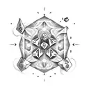 cards and dice tattoo design idea
