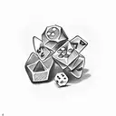 cards and dice tattoo design idea