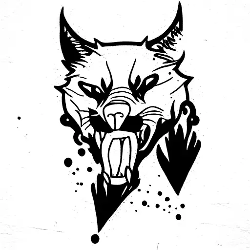 Fenrir breaking tattoo design idea