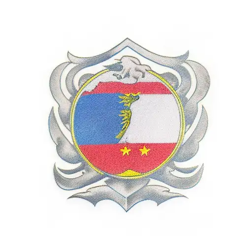 romania flag tattoo design idea