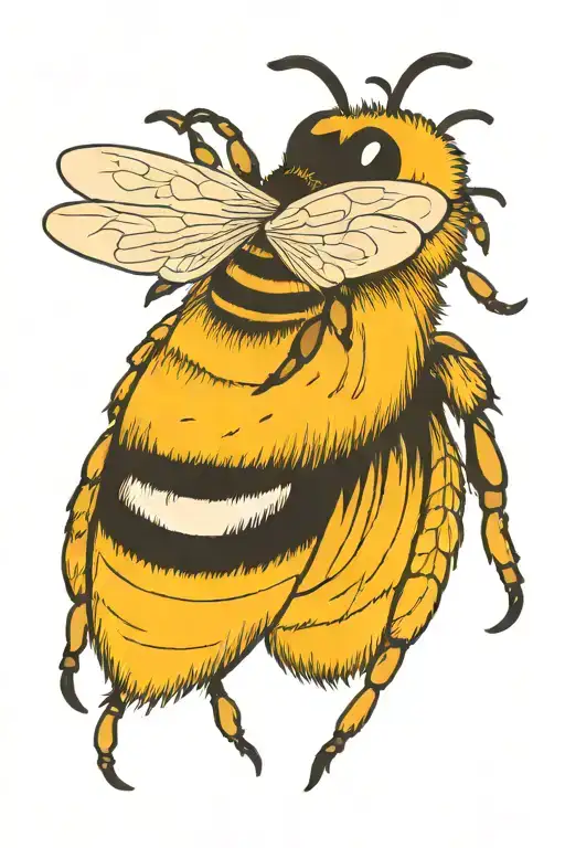 bee tattoo design idea
