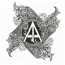 A rune inscription that represents strength and guidance in both Asatruism and management tattoo design idea