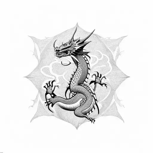 Dragon tattoo design idea