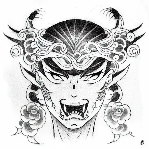 anime tattoo design idea
