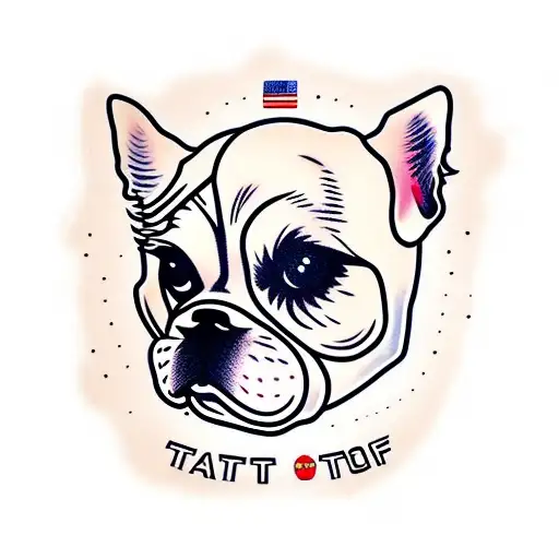 shih tzu dog as astronaut tattoo design idea