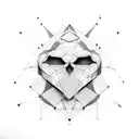 polygon tattoo design idea