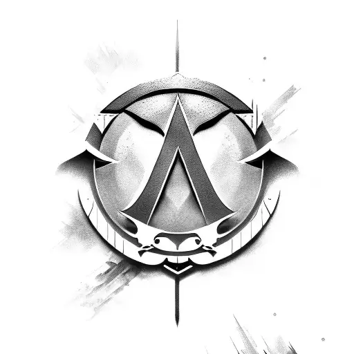 assassin's creed logo tattoo design idea