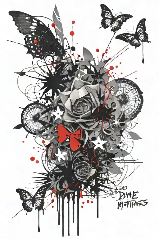 dave matthews inspired by grey street song lyrics tattoo design idea