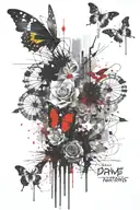 dave matthews inspired by grey street song lyrics tattoo design idea