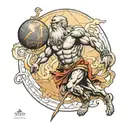 titan atlas holding the world tattoo design idea