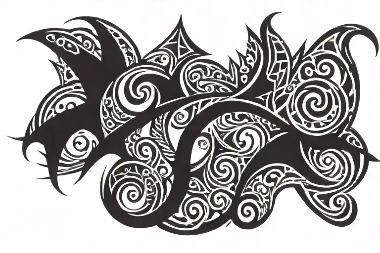 Mark of the beast of doom tattoo design idea