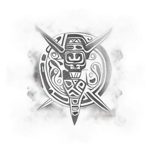 arm tribal Taino  symbols tattoo design idea