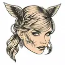 Taylor swift face outline tattoo tattoo design idea