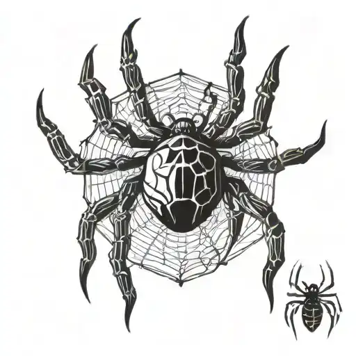 spider tattoo design idea