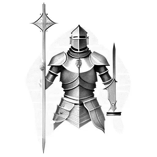 Computer science equations forming a knight's armor tattoo design idea