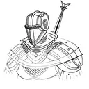 Computer science equations forming a knight's armor tattoo design idea