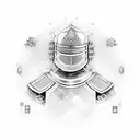 Computer science equations forming a knight's armor tattoo design idea