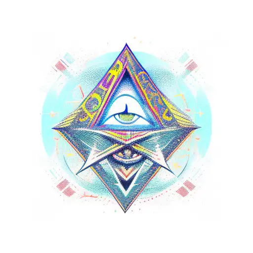 Illuminati tattoo design idea