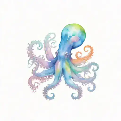 octopus and crab tattoo design idea