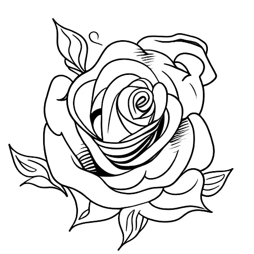 A minimalist tattoo of a clenched fist holding a rose, representing the strength to fight for love and overcome obstacles tattoo design idea