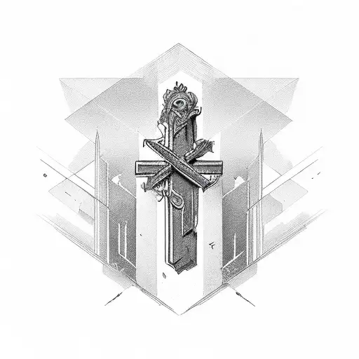 word "fearless" and the f looks like a cross tattoo design idea