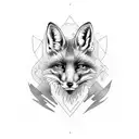 Fox tattoo design idea