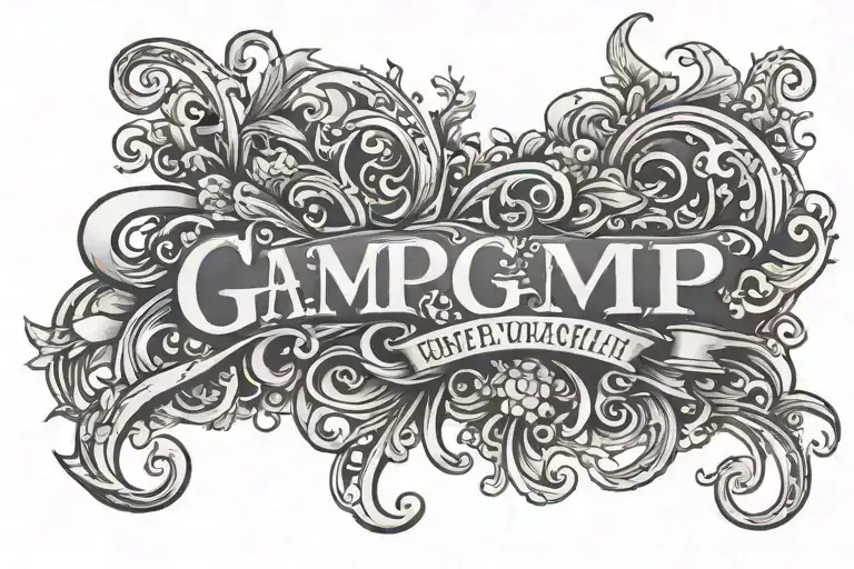 GMP TEXT TATTOO tattoo design idea