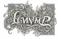 GMP TEXT TATTOO tattoo design idea