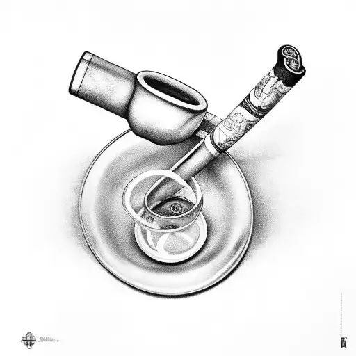 3 tabacco pipes. tattoo design idea